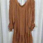 Free People  Peach See Ya There Oversized Mini Dress Sz.L Photo 12