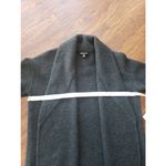 James Perse  Dark Gray 100% Cashmere Knit Soft Cozy Long Open Cardigan Size 3 Photo 3