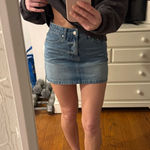 Princess Polly  Denim Mini Skirt Photo 0