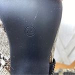 Cape Robbin  Snake Skin Rhinestone Detail Heeled Ankle Boots Ivory Black 7.5 Photo 10