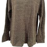 Vintage Terry Lewis Classic Luxuries Brown Metallic Wool Blend V Photo 2
