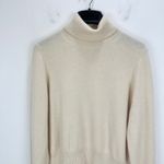 J.Crew  Cashmere Shrunken Turtleneck Sweater Classic Cream Ivory Womens XL Photo 3