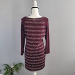 Three Pink Hearts Long Sleeve Striped Sweater Dress XL Photo 1