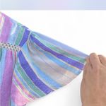 Pastel Striped Midi Dress Pink Size L Photo 4