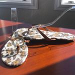 Colin Stuart Colin Stewart leopard print gold hardware sandal Photo 1