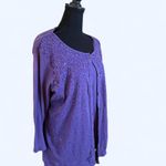 Purple Vintage 2000s Quacker Factory cardigan with sparkly beading Size XL Photo 1