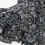 ZARA NWT Black White Floral Bermuda Printed Skort Photo 1