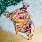 Kona Sol  Women's Off The Shoulder Flounce High Coverage One Piece Swimsuit Photo 6