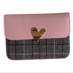 Pink Heart Mini Snap Front Crossbody Purse Photo 2