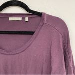 Babaton Aritzia  Burgundy Scoop Neck Blouse Womens M 3/4 Sleeve Shirt Casual Top Photo 2