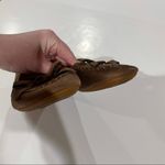 Born Brown Leather Slip On Moccasin Stitch Toe Flat Shoes Size 7 Photo 4