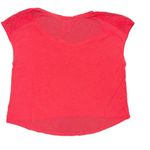 PINK - Victoria's Secret PINK by‎ Victorias Secret Women’s Cropped Short Sleeve Shirt Pink Size Large Photo 2