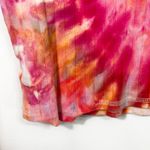 American Eagle  XS Crop Top Handmade Pink Tie Dye Long‎ Sleeve Mock Neck 1051 Photo 9