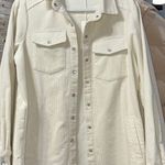 Kimberly White Corduroy Shacket Photo 1