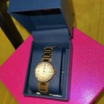 CHAPS Gold Tone w Crystals Watch Photo 3