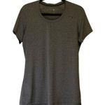 Under Armour  Heat Gear Fitted‎ T-Shirt Short Sleeve Women's Large Gray Photo 0