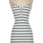 Princess Polly Striped Ribbed Henley Button Front Mini Dress Size 2 Photo 8