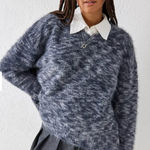 BDG  Asher Soft Eyelash Washed Blue Jumper Sweater XS Photo 0