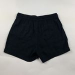 Old Navy Black Linen Blend High Rise Pull On Shorts S Photo 3