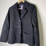 Laura Scott  Womens Size M Jacket Quilted Black Lined Soft Pockets Lightweight Photo 1