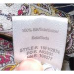 Hale Bob Women’s Silk  Longsleeve Button Down LARGE Photo 5