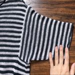 Eileen Fisher • organic linen knit stripe tunic round neck cover up dress beach Photo 6