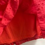 Andree by Unit Andree‎ by unit Medium fuchsia, eyelet, lined flowy cap sleeve babydoll blouse Photo 2