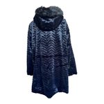 Avenue Charcoal Black Faux Fur Coat Size 18/20 Photo 4