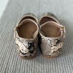 Time and Tru Black Brown White Snakeskin Square Toe Maryjane Ballet Flats Sz 8 Photo 3