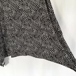 Alfani New Dot Print V-Neck Shark Bite Hem Tunic Tank Top Black White Photo 6