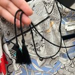 Anthropologie Florence Balducci Cleo Silk Tunic Dress With Tie Neck & Tassel Detail. Photo 6