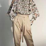 Jason Wu GREY JASON‎ WU Belted Ankle Trouser Tan NWOT Sz4 Photo 0