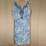 Lilly Pulitzer Womens Lucky Trunks Lyssa Shift Dress 0 Photo 1