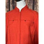 Per Se Women Wool Jacket Orange Size 14 100% Wool M L Preppy Retail $695 Career Photo 2