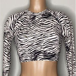 Anthropologie New. WET from L.A. Zebra rash guard. Small. Retails $108 Photo 0