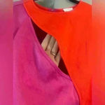 Dee Elly Women’s Pink&Orange  Dress Photo 1