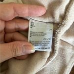 Bar III  tan 82% cotton terry ruffle sleeve crop top size small Photo 2