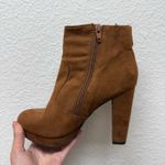 Mossimo Supply Co Brown suede platform ankle boots size 6  Photo 1