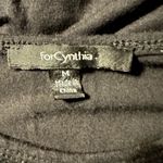 For Cynthia Women's Tank Top Medium Black Crochet High Low Hem Casual Boho Flora Photo 5