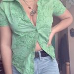 Studio Works Green Floral Button Up Photo 0