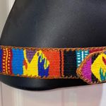 Southwestern Statement Boho Leather Cotton Belt Photo 2