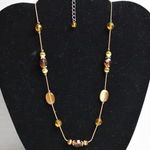 Shades Of Fall Vintage Chic Gold Tone Snake Chain Lobster Claw Clasp Necklace Photo 0