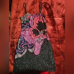 Nasty Gal COPY - NWT Abstract Floral Sequin Strappy Mini Dress Size 2 Photo 6