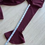 SheIn  Dress Maroon Red Bell Sleeve Tiered Ruffled Mini Photo 9