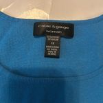 Cable & Gauge  Woman 1X Blue Plain Tank Top Photo 1