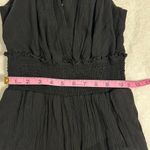 Anthropologie  Viscose Blend Black Halter Wide Leg Neutral Jumpsuit Photo 10