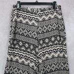 Adam Levine  Back Geometric Wide Leg Boho Pull On Elastic Lounge Pants Medium Photo 3