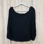 VTG Madison Gray Womens Silk Beaded Top Size 16 Black Formal Holiday Glam Luxe Photo 5