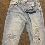 Free People We the free high waisted Distressed Light Blue Jeans size 30 Y2K baggy Photo 7