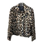 Trina Turk NWT  Reprise Leopard Faux Fur Moto Jacket Size 12 Photo 8